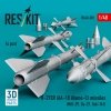 RESKIT RS48-0581 R-27ER (AA-10 Alamo-C) missiles (4 pcs) (MiG-29, Su-27, Yak-141) (3D Printed) (1/48)